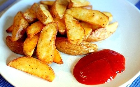 Fries, Potato, Ketchup