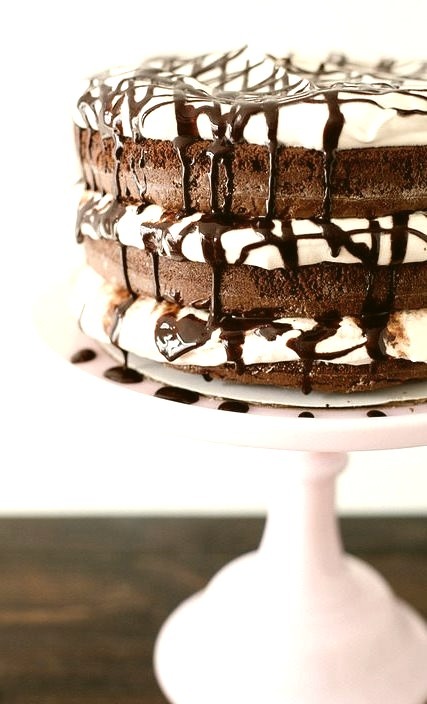 Mudslide Brownie Layer Cake