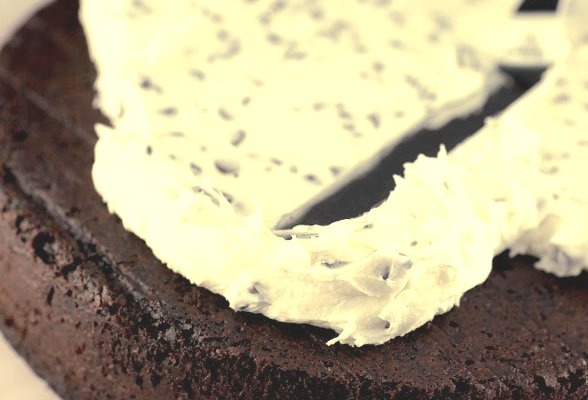 Chocolate Cake with Vanilla Frosting
