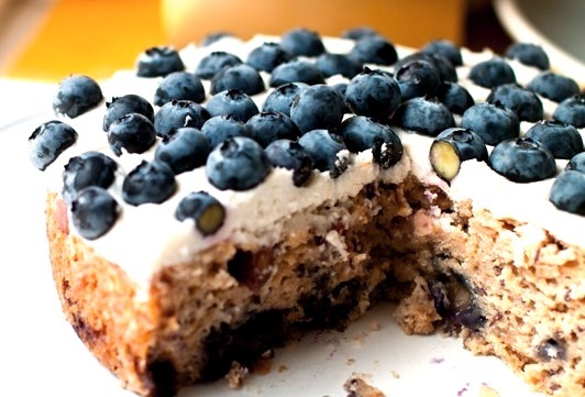 Frosted Blueberry Cake from Healthy Happy Life(Vegan)