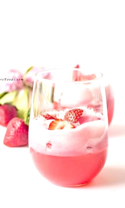 Easy Strawberry Sorbet FloatSource